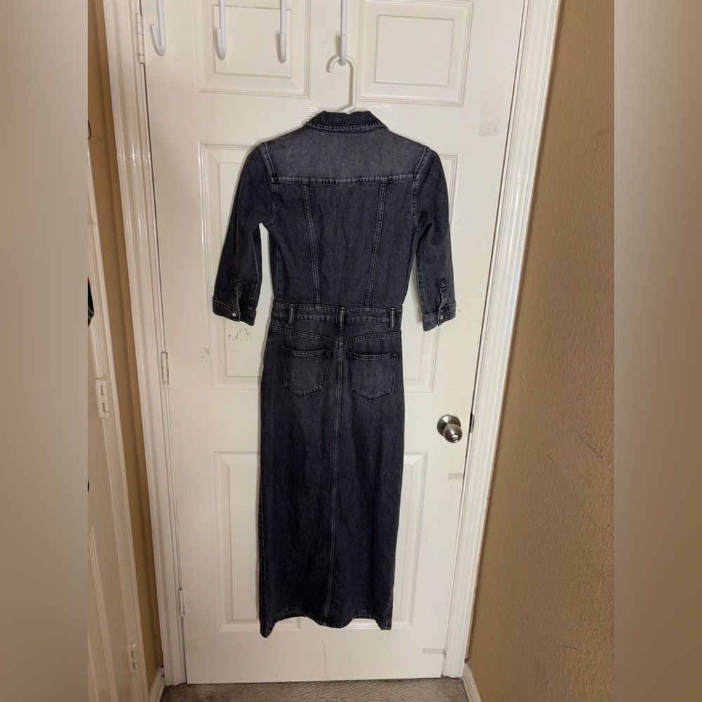 New AllSaints Blair Denim dress Size 0​ - Picture 9 of 14